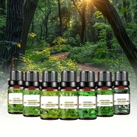 Coffret Cadeau de 7 Huiles Essentielles 10 ml 100% Extraits Végétaux Pressées à Froid Écologiques Parfum Frais Réveillez la Peau Boîte Luxe Cheveux