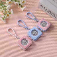 Minuteur d'étude portable couleur bonbon, montre numérique électronique de poche avec porte-clés pour étudiant, cadeau promotionnel idéal