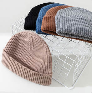 หมวกบีนนี่ถักลายคลาสสิก-แบบยูนิเซ็กซ์ ทำจากขนสัตว์ 100% สำหรับฤดูใบไม้ร่วง/ฤดูหนาว เหมาะสำหรับธุรกิจและการเดินทาง ขนาดเดียวใส่ได้กับส่วนใหญ่ - Product Image 1