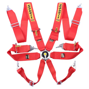Nouveau style 3 pouces 4 points ceinture de sécurité en polyester <span class=keywords><strong>harnais</strong></span> de course de sécurité de voiture à dégagement rapide - Product Image 3