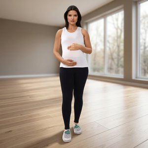 Beau débardeur pour femmes enceintes col profond tissu écologique tout usage quotidien robe extensible polyvalente - Product Image 2