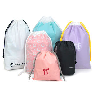 Mini mochila esportiva de cordão de poliéster, saco de cordão eco para compras - Product Image 6