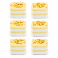 Tablette de douche effervescente au citron OEM ODM 50g, étiquette privée personnalisée, ensemble cadeau spa apaisant et relaxant pour la douche