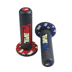 Poignées universelles de haute qualité, fond noir, multicolores, PRO, antidérapantes, en caoutchouc, pour vélo, scooter, vélo électrique, moto, guidon - Product Image 6