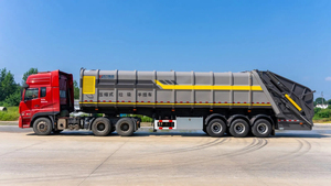 Çin Markası 50 CBM Yarı Römorklu Sıkıştırmalı Çöp Kamyonu Büyük Boy Sıkıştırmalı Çöp Transfer Kamyonu OEM ODM - Product Image 6
