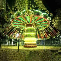 Manège de fête foraine, jeu mécanique, attractions de parc d'attractions, manège à 36 places, balançoire volante pour enfants et adultes