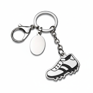 Portachiavi a Forma di Scarpa da Calcio, Charm in Metallo con Design Sportivo e Moschettone - Product Image 2