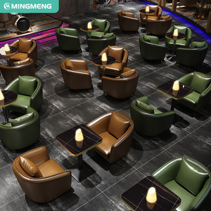 Muebles Modernos para Bares y Restaurantes, Diseño Comercial para Clubes Nocturnos, Bancos y Sofás con Paneles de Madera para Diseño de Interiores - Product Image 4