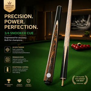 <span class=keywords><strong>Taco</strong></span> de Snooker 3/4 Listo para Enviar - Madera de Fresno Norteamericano - Punta de 10mm - <span class=keywords><strong>Taco</strong></span> Profesional de Snooker de 145cm - Bajo MOQ Directo de Fábrica - Product Image 1