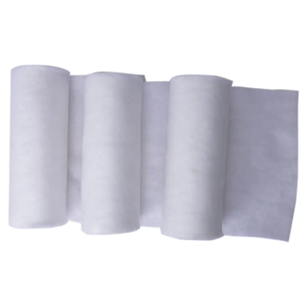 لفافة قطنية طبية مضغوطة للاستعمال الخارجي مبيع بالجملة لون أبيض لون قطني 100% لفافة ملاءات غير منسوجة