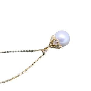 13-14mm White Freshwater Pearl <b>Pendant</b> S925 Silver Universal Buckle Starlight Chain Strong Light <b>Fine</b> Flaws Elegant <b>Necklaces</b> - Product Image 5