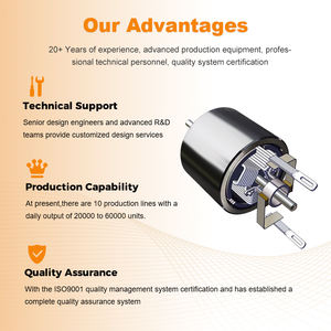 <span class=keywords><strong>Moteur</strong></span> électrique sans balais à aimant permanent 12V 24V, faible régime, 17 mm, couple élevé, petit <span class=keywords><strong>moteur</strong></span> sans noyau pour robot avec encodeur - Product Image 5