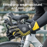 ROCKBROS-Guantes térmicos de invierno con pantalla táctil unisex, guantes cálidos antideslizantes para ciclismo