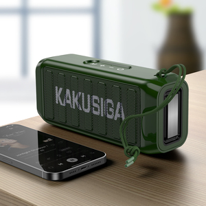 Kakusiga <b>Bluetooth</b> Speaker Green KSC-606 With AUX USB SD <b>Card</b> FM Radio Portable Outdoor Use - Product Image 2