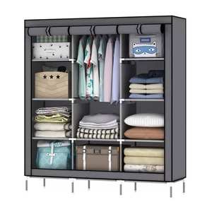 ארון בגדים מודרני מתקפל גדול בסגנון קוריאני, ארון אחסון משולב, ריהוט לבית, ייוו - Product Image 5