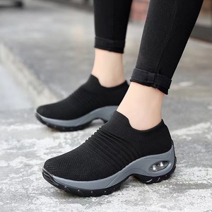Zapatos Deportivos Sin Cordones para Mujer, Otoño/Primavera, Transpirables, de Malla Ligera, con Suela de PU Suave, Plantilla Cómoda, Diseño Moderno - Product Image 4