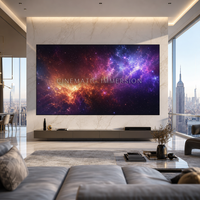 Écran LED intérieur ultra-fin et sans soudure P0.78 8K Micro LED pour mur vidéo, technologie Flip Chip COB, pour cinéma maison