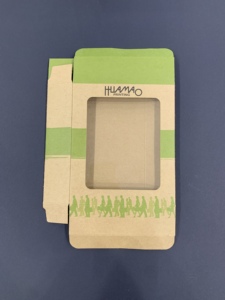 Eco-friendly Kraft Paper Window Display <b>Box</b> with Hang Tab for Dog <b>Cat</b> Pet Treats & Toy Packaging - Product Image 2