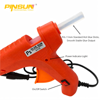 Pistolet à colle chaude portatif 60W, outil de réparation électrique professionnel, interrupteur d'alimentation intégré, pour bricolage industriel et artisanat PINSUN