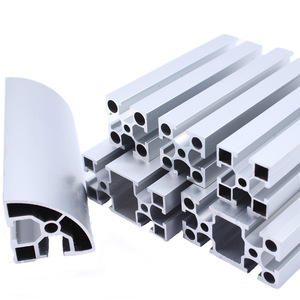 Aluminum Profiles 4040 4060 4080 40120 40160 6063 Grade Industrial Automation Production Lines In Stock Customization Available - Product Image 1