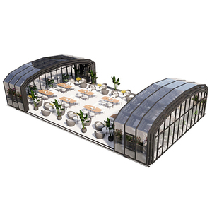 Cerramiento Retráctil para Terraza, Estructura de Aluminio Comercial para las Cuatro Estaciones, Terrazas Móviles Motorizadas, Invernaderos de Vidrio H20 H20 - Product Image 4