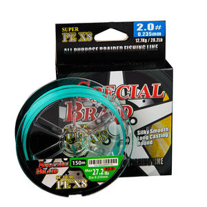 สายเบ็ดตกปลาแบบถักพิเศษ Super Pe X8 2.0 150ม. ความแข็งแรงสูง สำหรับตีไกล แบบกลม - Product Image 1