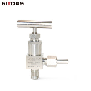 Válvula de aguja manual GJ14Y-320/400R para control de ángulo y reactor, para agua y aceite - Product Image 3