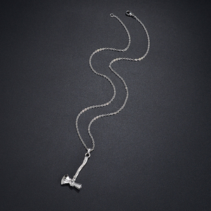 Acier inoxydable hache hache forme bouteille de <span class=keywords><strong>parfum</strong></span> collier pendentif os frêne collier commémoratif - Product Image 4