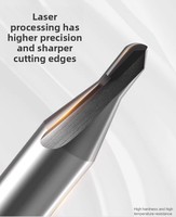 Fraise à queue sphérique PCD à une dent, usinée au laser CNC, avec insert diamanté, pour usinage de finition miroir