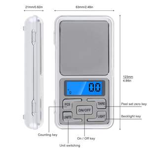 Top Quality Accuracy 0.1g 0.01g <b>Weighing</b> <b>Scale</b> Digital Gold Jewelry Gram <b>Scale</b> Weigh Mini Pocket <b>Scale</b> - Product Image 4