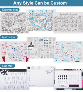 Manteles individuales de silicona modernos para niños, comedor, dibujo, tablero de garabatos, Mantel Individual, alfombrilla de mesa de oficina con impresión personalizada - Product Image 2