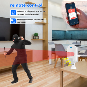 Tuya thông minh Wifi PIR <span class=keywords><strong>Detector</strong></span> Powered by pin hồng ngoại cảm biến chuyển động báo động Nhà Thông Minh Chống Trộm Hệ thống làm việc với cuộc sống thông minh - Product Image 4