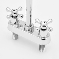 SANIPRO Plastique Double Poignée Monté Sur Bureau Eau Froide Et Chaude Bassin Mitigeur Salle De Bains Lavabo Robinet