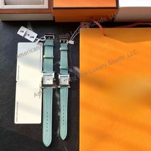 Reloj de Cuarzo de Acero Inoxidable para Mujer, Marca H, de Lujo, Resistente al Agua, con Correa de Cuero, Esfera Cuadrada, Diseño Deportivo, para Estudiantes, Nueva Moda - Product Image 4