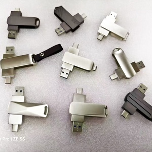 แฟลชไดรฟ์โลหะแบบหมุนได้ 2-in-1 ความเร็วสูง ชนิด Type-C OTG USB ความจุหลากหลาย รับทำโลโก้ ของขวัญส่งเสริมการขายใหม่ล่าสุด - Product Image 5