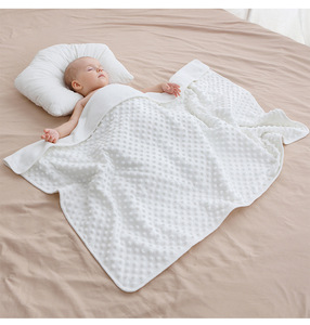 Microfibre tissu nouveau-né couette confortable printemps automne <span class=keywords><strong>couverture</strong></span> portable <span class=keywords><strong>pour</strong></span> bébés <span class=keywords><strong>maternelle</strong></span> <span class=keywords><strong>sieste</strong></span> utilisation de la climatisation - Product Image 3