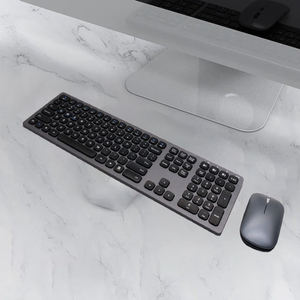 Ergonomic Slim Wireless Keyboard <b>Mouse</b> Combo German Keyboard for Home Laptop PC Gamers-ABS Material 12-Month Warranty Stock - Product Image 1
