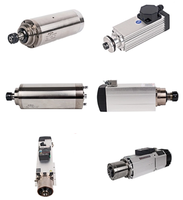 Motor Spindle CNC Kecepatan Tinggi K&R TECH 0.8kw 380V 24000rpm untuk Mesin Bor, Komponen Inti Bearing dengan Sambungan BT30 dan Penjepit