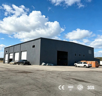 Estructura de Acero Prefabricada Resistente al Viento, Taller de Fábrica, Almacén, Kits de Construcción Metálica Industrial de Bajo Costo en Venta