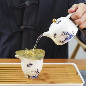 Wholesale Ceramic Travel Tea <b>Set</b> Portable Porcelain Drinkware Tea <b>Sets</b> Ceramic Chinese Kung Fu Tea <b>Pot</b> <b>Set</b> - Product Image 4