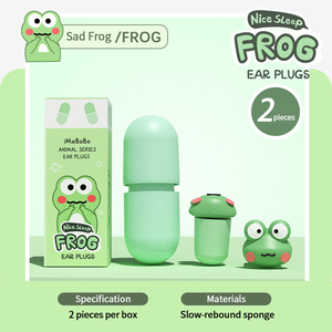 Penyumbat telinga bentuk hewan, peredam kebisingan bentuk hewan lucu Rebound lambat spons lembut penutup telinga tidur anak - Product Image 6
