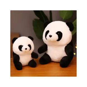 2022 Lebensechte Peluches Panda Kuscheltier Spielzeug Weiche Plüsch Panda Spielzeug Gefüllter Panda