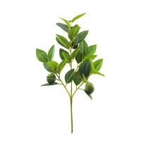 Tizen cabang pohon Lemon tanaman hijau buatan dalam ruangan pohon Lemon dengan buah untuk ruang tamu Dekorasi lantai bunga