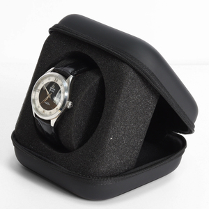 Boîte d'emballage pour montre avec fermeture éclair intelligente, boîte de rangement pour montre-bracelet, séparateurs amovibles, prix d'usine, logo personnalisé, étuis noirs, OEM - Product Image 5