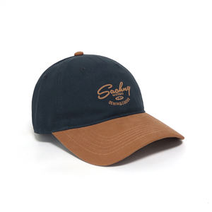 Factory Price Adult Two Tone Custom <b>Rope</b> Embroidery logo Unisex Unstructured Curved Brim Gorras 6 Panel Cotton Baseball Caps - Product Image 3