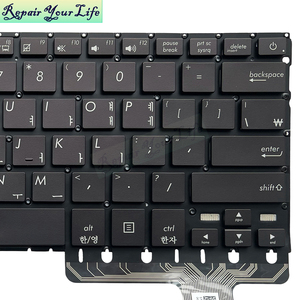 <span class=keywords><strong>Clavier</strong></span> d'ordinateur portable rétroéclairé US KR coréen pour <span class=keywords><strong>Asus</strong></span> officiel UX330CA 0KNB0-2601US00, <span class=keywords><strong>clavier</strong></span> neuf noir avec cinq goujons à vis <span class=keywords><strong>QWERTY</strong></span> - Product Image 4