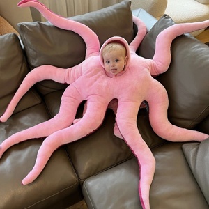 Peluche di Polpo Rosa Carino all'Ingrosso, Giocattoli Animali Imbottiti, Giocattolo Divertente per Cosplay, Grande Cuscino Peluche, Juguetes De Peluche - Product Image 2