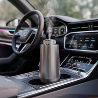 Diffuseur d'arômes intelligent en alliage d'aluminium Type-C pour voiture, maison, hôtel, usage domestique, éclairage LED, lumière de flamme écologique, contrôle par application, 15 ml