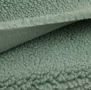 Groothandel 100% polyester bouclé fleece weefsel gebreid PE gecoat fluweel ademend medium gewicht effen slaap- en buitenkledingstof - Product Image 4