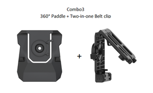Pbp09 Kanonholster Lichtgewicht Wijsvinger Ontgrendeling En Vergrendelingsholster Met 360 ° Peddel 360 ° Twee-In-Één Riemclip - Product Image 6